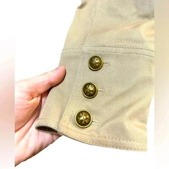 TAN TORY BURCH BUTTONED COAT/JACKET - Picture 5 of 5